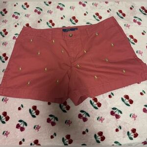 Ralph Lauren Coral Women's Embroidered Shorts